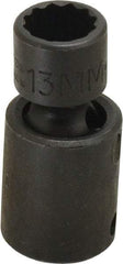 Proto - 3/8" Drive 13mm Deep Universal Impact Socket - 12 Points, 2" OAL - Top Tool & Supply