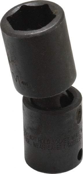 Proto - 3/8" Drive 17mm Deep Universal Impact Socket - 6 Points, 2-11/16" OAL - Top Tool & Supply