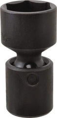 Proto - 1/2" Drive 1-3/16" Standard Universal Impact Socket - 6 Points, 3-3/32" OAL - Top Tool & Supply