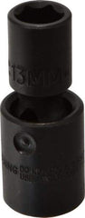 Proto - 1/2" Drive 13mm Standard Universal Impact Socket - 6 Points, 2-19/32" OAL - Top Tool & Supply