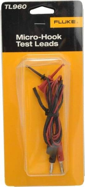 Fluke - Red/Black Electrical Test Equipment Leads Set - Use with All Models - Top Tool & Supply