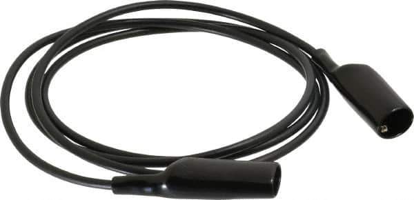 Pomona - Black Electrical Test Equipment Patch Cord - Use with Alligators Test Clips - Top Tool & Supply