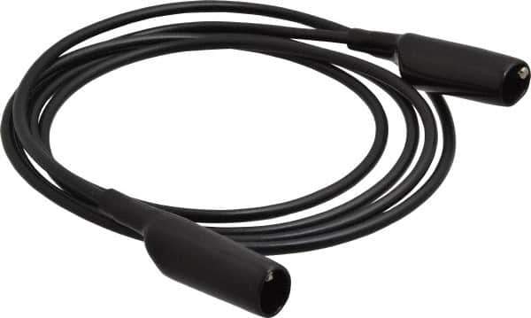 Pomona - Black Electrical Test Equipment Patch Cord - Use with Alligators Test Clips - Top Tool & Supply