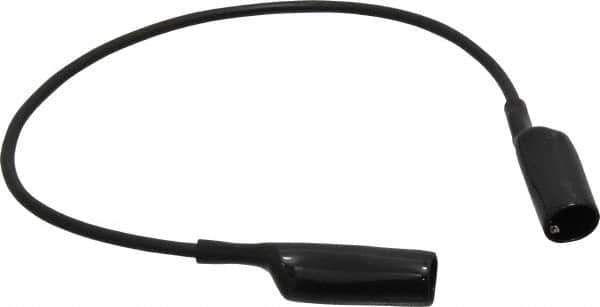 Pomona - Black Electrical Test Equipment Patch Cord - Use with Alligators Test Clips - Top Tool & Supply