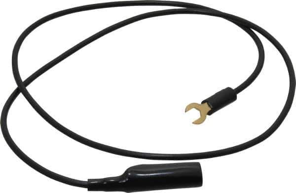 Pomona - Black Electrical Test Equipment Clip - Use with Insulated Spade Lug - Top Tool & Supply