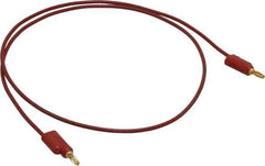 Pomona - Red Electrical Test Equipment Leads - Use with Banana Plugs - Top Tool & Supply