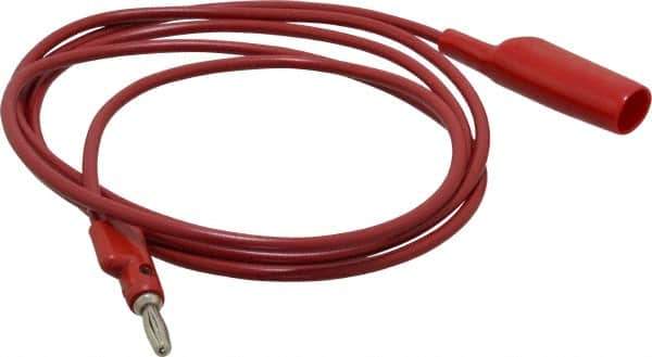 Pomona - Red Electrical Test Equipment Clip - Use with 0.300" Terminal, Banana Plugs - Top Tool & Supply