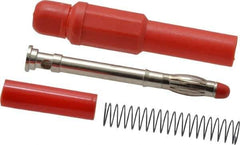 Pomona - Red Electrical Test Equipment Banana Plug - Use with Banana Plugs - Top Tool & Supply