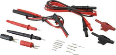 Pomona - Black/Red Electrical Test Equipment Leads Set - Use with Electronic Bench Digital Multimeters - Top Tool & Supply