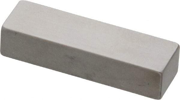 Mitutoyo - 0.25" Rectangular Steel Gage Block - Accuracy Grade 0, Includes Certificate of Inspection - Top Tool & Supply