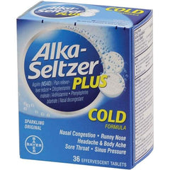 Medique - Original Flavor Alka Seltzer Tablets - Cold & Allergy Relief - Top Tool & Supply