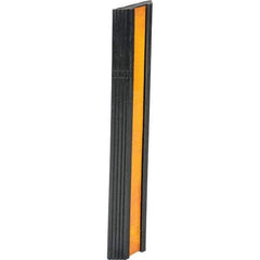 Vestil - 24" Long x 5-1/8" Wide x 1-3/8" High, Bumper Stop - Yellow & Black - Top Tool & Supply