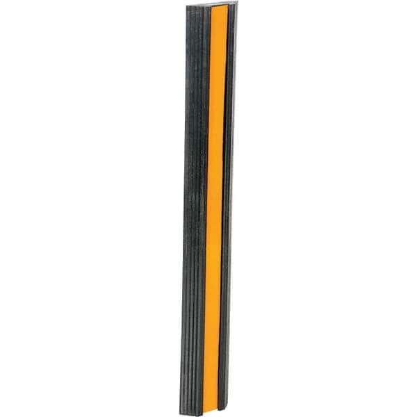 Vestil - 36" Long x 5-1/8" Wide x 1-3/8" High, Bumper Stop - Yellow & Black - Top Tool & Supply