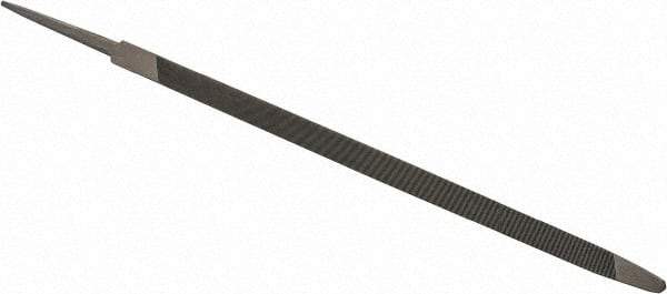 Value Collection - 9-3/4" Long, Taper American-Pattern File - Single Cut, 0.33" Overall Thickness, Tang - Top Tool & Supply