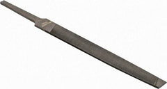 Value Collection - 5.3" Long, Smooth Cut, Mill American-Pattern File - Single Cut, 0.1" Overall Thickness, Tang - Top Tool & Supply