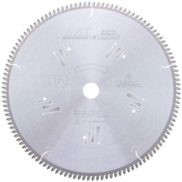 Amana Tool - 12" Diam, 1" Arbor Hole Diam, 120 Tooth Wet & Dry Cut Saw Blade - Carbide-Tipped, Clean Action, Standard Round Arbor - Top Tool & Supply