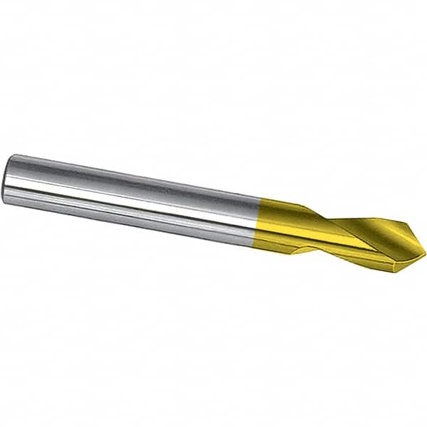 Magafor - 1/8" Body Diam, 90° Point, Cobalt, 2" Overall Length, Spotting Drill - Top Tool & Supply