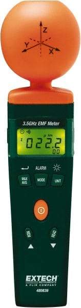 Extech - 3-1/2 Ghz Max, LCD Display, RF and EMF Meter - 9V Power Supply - Top Tool & Supply