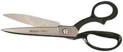 Wiss - 6" LOC, 12-1/2" OAL Inlaid Upholstery, Carpet, Drapery & Fabric Shears - Offset Bent Handle, For Carpet, Drapery, Upholstery - Top Tool & Supply