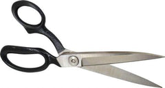 Wiss - 5" LOC, 10-3/8" OAL Inlaid Heavy Duty Shears - Left Hand, Offset Handle, For Composite Materials, Fabrics, Upholstery - Top Tool & Supply