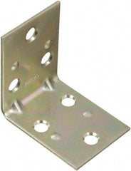 National Mfg. - 2" Long x 1-1/2" Wide Steel Corner Braces - Zinc Plated Finish - Top Tool & Supply