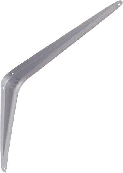 National Mfg. - 100 Lb Capacity, Gray Shelf Brackets - 12" Long x 14" High x 1.9" Wide - Top Tool & Supply