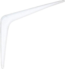 National Mfg. - 100 Lb Capacity, White Shelf Brackets - 8" Long x 10" High x 1-1/2" Wide - Top Tool & Supply