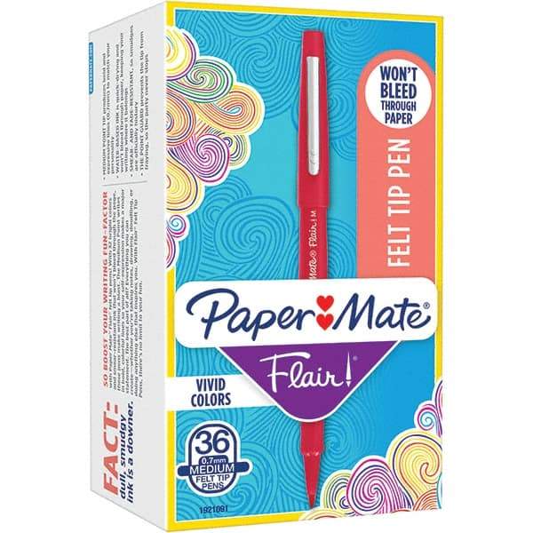 Paper Mate - Pens & Pencils Type: Porous Point Pen Color: Red - Top Tool & Supply