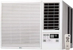 LG Electronics - 23000 BTU, 208/230 Volt Window Air Conditioner with Electric Heat - 11.5/10.6 Amp Rating, 25" Wide x 30-1/2" Deep x 16" High - Top Tool & Supply