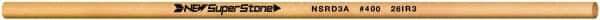 Value Collection - Round Ceramic Finishing Stick - 50mm Long x 3.175mm Wide x 3.2mm Thick, 400 Grit - Top Tool & Supply