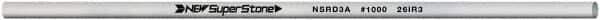 Value Collection - Round Ceramic Finishing Stick - 50mm Long x 3.175mm Wide, 1,000 Grit - Top Tool & Supply