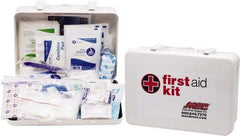 Medique - 100 Piece, 10 Person, Industrial First Aid Kit - 11" Wide x 7-1/2" Deep x 2-1/2" High, Metal Case - Top Tool & Supply