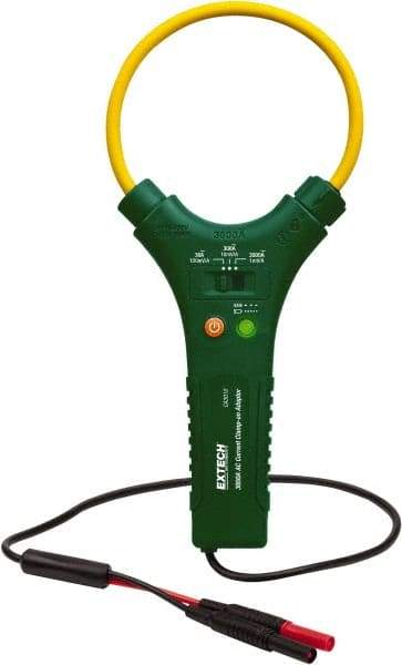 Extech - CA3010, CAT IV, Analog True RMS Clamp Meter with 10" Flex Jaws - 3000 AC Amps, Measures Current - Top Tool & Supply