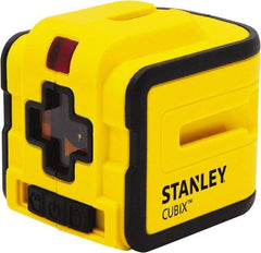 Stanley - 2 Beam 50' Max Range Self Leveling Cross Line Laser - Red Beam, 5/16" at 40' Accuracy, 9-1/4" Long x 3-1/2" Wide x 4" High, Battery Included - Top Tool & Supply