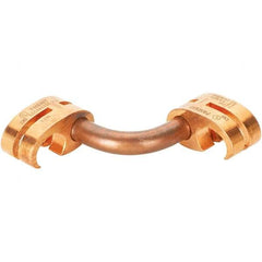 Panduit - 2 & 6 to 1/0 AWG Compatible Grounding Clamp - Copper Alloy, 1" OAL - Top Tool & Supply