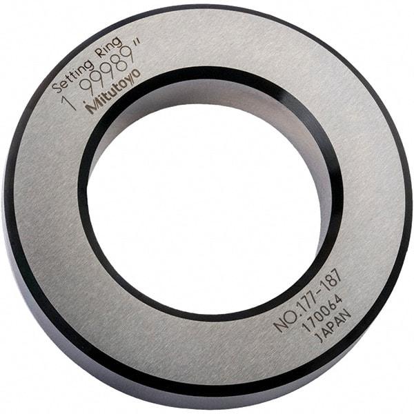 Mitutoyo - Setting Rings Inside Diameter (Decimal Inch): 2.0000 Outside Diameter (Decimal Inch): 3.3500 - Top Tool & Supply