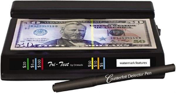 Dri-Mark - Black Counterfeit Detector Marker - Felt Tip, Chemically Sensitive Ink - Top Tool & Supply