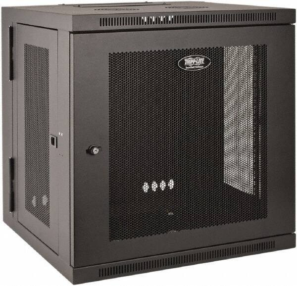 Tripp-Lite - 23-1/2" Overall Width x 12" Rack Height x 21-5/8" Overall Depth Data Cable Enclosure - 200 Lb Capacity, Black - Top Tool & Supply