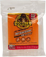 Gorilla Glue - 0.43" Diam, 4" Long, Clear, Hot Melt, Low Melt Glue Stick - Top Tool & Supply