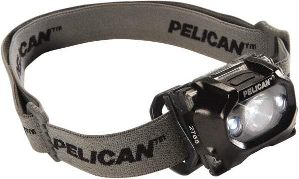 Pelican Products, Inc. - White LED Bulb, 105 Lumens, Hands-free Flashlight - Black Plastic Body, 3 AAA Alkaline Batteries Included - Top Tool & Supply