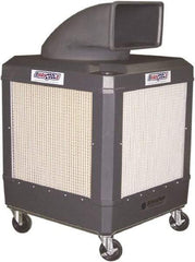 Schaefer Ventilation Equipment - 24 Gal Capacity, 1 hp, 2,460 & 1,660 CFM Evaporative Cooler - 13.7 Amp Rating, 115 Volts, 2 Speed - Top Tool & Supply