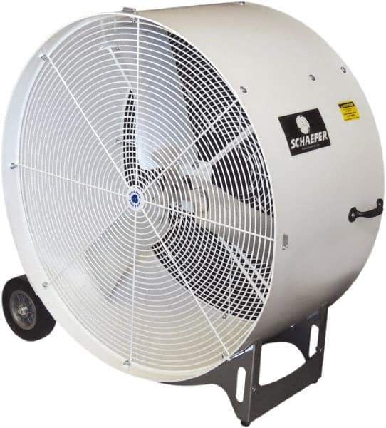 Schaefer Ventilation Equipment - 36" Blade, 1/2 hp, 11,000 CFM, Industrial Circulation Fan - Portable with Wheels, 1 Speed - Top Tool & Supply