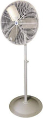 Schaefer Ventilation Equipment - 20" Blade, 1/4 hp, 3,400 & 4,100 CFM, Oscillating Industrial Circulation Fan - Pedestal, 2 Speed - Top Tool & Supply