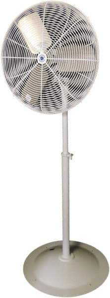 Schaefer Ventilation Equipment - 30" Blade, 1/2 hp, 8,500 & 9,600 CFM, Oscillating Industrial Circulation Fan - Pedestal, 2 Speed - Top Tool & Supply