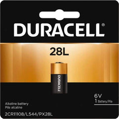 Duracell - Size 28L, Lithium, 1 Pack, Standard Battery - 6 Volts, Button Tab Terminal, 2CR11108, ANSI 1406LC Regulated - Top Tool & Supply