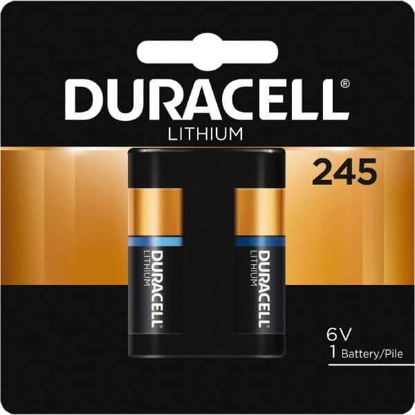 Duracell - Size 245, Lithium, 1 Pack, Button & Coin Cell Battery - 6 Volts, Flat Terminal, 2CR5, ANSI 5032LC Regulated - Top Tool & Supply