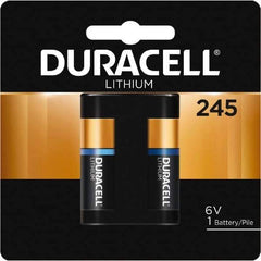 Duracell - Size 245, Lithium, 1 Pack, Button & Coin Cell Battery - 6 Volts, Flat Terminal, 2CR5, ANSI 5032LC Regulated - Top Tool & Supply