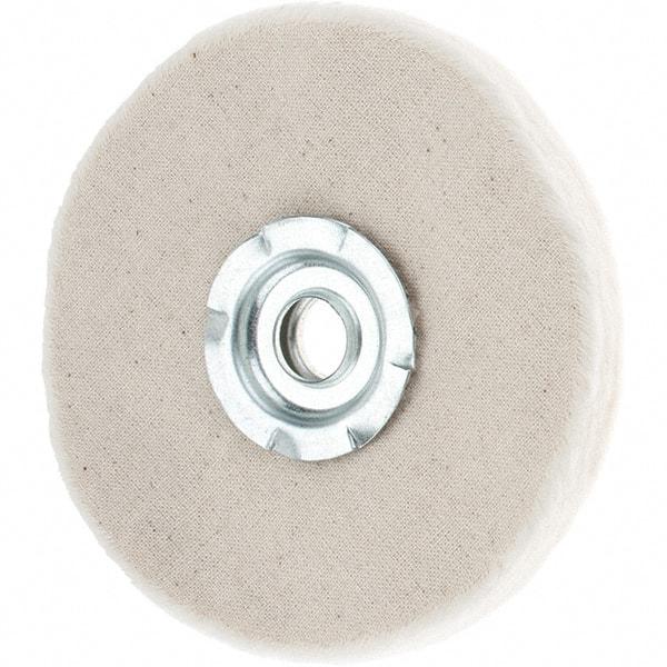 Value Collection - 4" Diam x 1/4" Thick Unmounted Buffing Wheel - 20 Ply, Polishing, 1" Arbor Hole, Soft Density - Top Tool & Supply