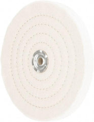 Value Collection - 8" Diam x 3/4" Thick Unmounted Buffing Wheel - 60 Ply, Polishing, 1" Arbor Hole, Medium Density - Top Tool & Supply