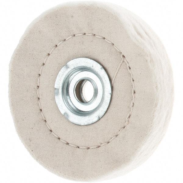 Value Collection - 4" Diam x 1/2" Thick Unmounted Buffing Wheel - 50 Ply, Polishing, 1" Arbor Hole, Medium Density - Top Tool & Supply